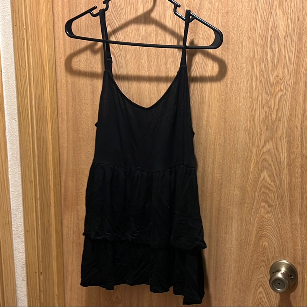 Torrid Black Layered Tank Top